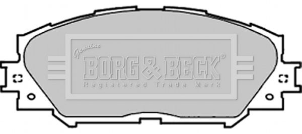 BORG & BECK Комплект тормозных колодок, дисковый тормоз BBP1991